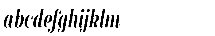 Slabdon Regular Condensed Fine Italic FONT