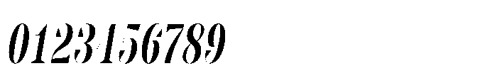 Slabdon Regular Condensed Fine Srf Italic Font OTHER CHARS