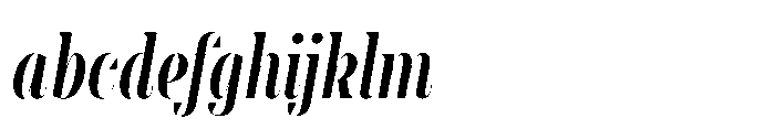 Slabdon Regular Condensed Fine Srf Italic FONT