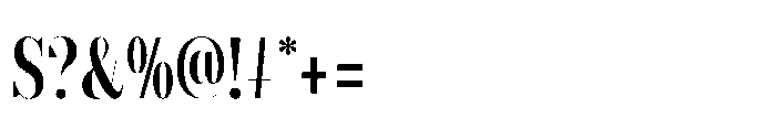 Slabdon Regular Condensed Fine Srf Font OTHER CHARS