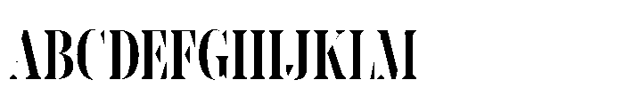 Slabdon Regular Condensed Fine Srf Font UPPERCASE