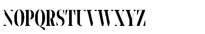 Slabdon Regular Condensed Fine Srf Font UPPERCASE