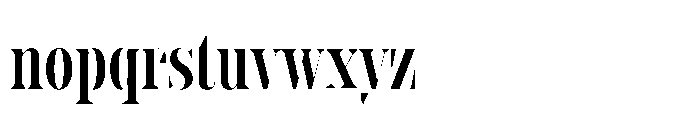 Slabdon Regular Condensed Fine Srf Font LOWERCASE