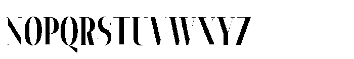 Slabdon Regular Condensed Fine Font UPPERCASE