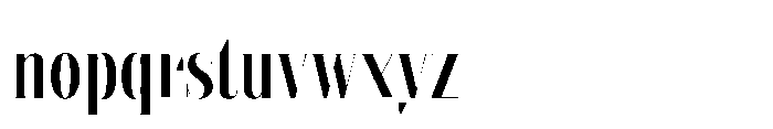 Slabdon Regular Condensed Fine Font LOWERCASE