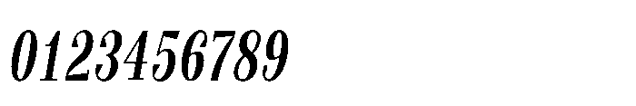 Slabdon Regular Condensed Italic Font OTHER CHARS