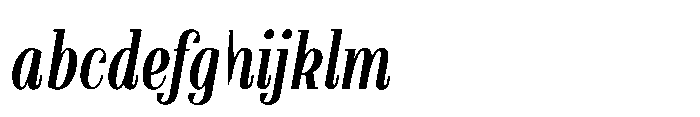 Slabdon Regular Condensed Italic FONT