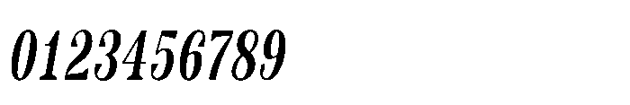 Slabdon Regular Condensed Srf Italic Font OTHER CHARS