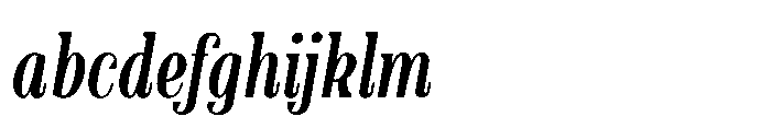 Slabdon Regular Condensed Srf Italic FONT