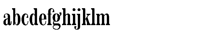 Slabdon Regular Condensed Srf FONT