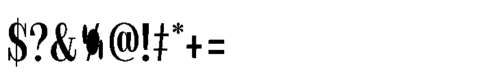 Slabdon Regular Condensed Font OTHER CHARS