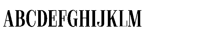 Slabdon Regular Condensed Font UPPERCASE