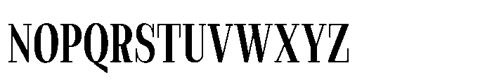 Slabdon Regular Condensed Font UPPERCASE