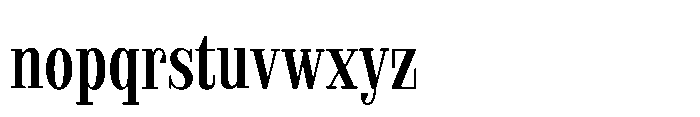 Slabdon Regular Condensed Font LOWERCASE