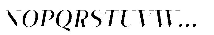 Slabdon Regular Fine Italic Font UPPERCASE