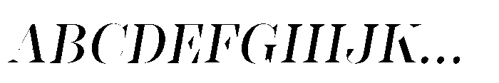 Slabdon Regular Fine Srf Italic Font UPPERCASE