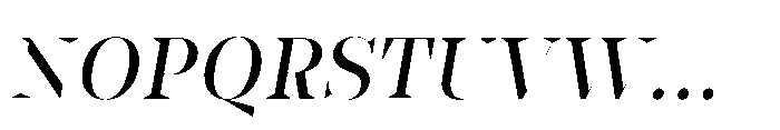 Slabdon Regular Fine Srf Italic Font UPPERCASE