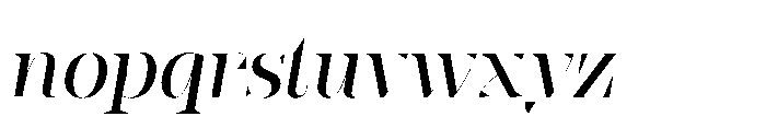 Slabdon Regular Fine Srf Italic Font LOWERCASE