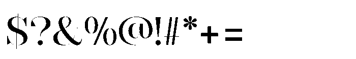 Slabdon Regular Fine Srf Font OTHER CHARS