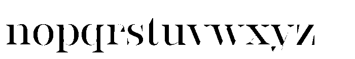 Slabdon Regular Fine Srf Font LOWERCASE