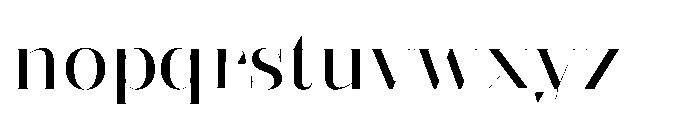 Slabdon Regular Fine Font LOWERCASE