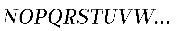 Slabdon Regular Italic Font UPPERCASE