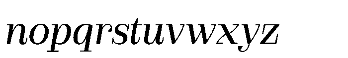 Slabdon Regular Italic Font LOWERCASE