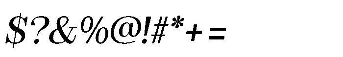 Slabdon Regular Srf Italic Font OTHER CHARS