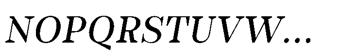 Slabdon Regular Srf Italic Font UPPERCASE