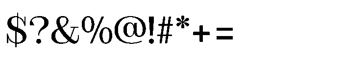 Slabdon Regular Font OTHER CHARS