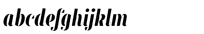 Slabdon Semi Bold Condensed Fine Italic FONT