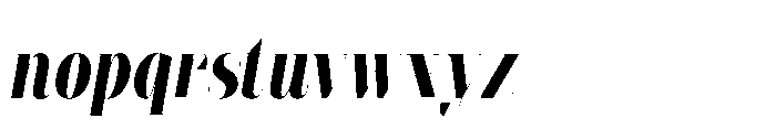 Slabdon Semi Bold Condensed Fine Italic Font LOWERCASE