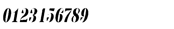 Slabdon Semi Bold Condensed Fine Srf Italic Font OTHER CHARS