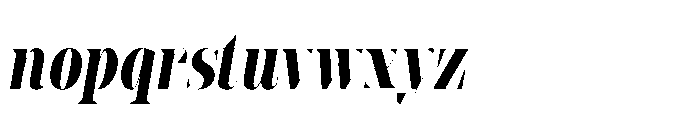 Slabdon Semi Bold Condensed Fine Srf Italic Font LOWERCASE