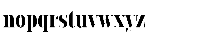 Slabdon Semi Bold Condensed Fine Srf Font LOWERCASE