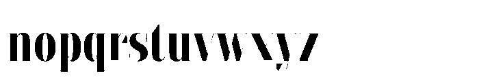 Slabdon Semi Bold Condensed Fine Font LOWERCASE