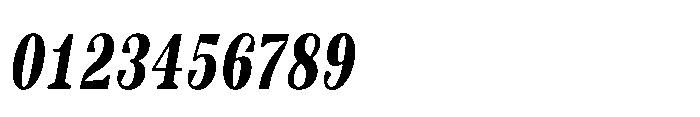 Slabdon Semi Bold Condensed Srf Italic Font OTHER CHARS