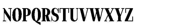 Slabdon Semi Bold Condensed Font UPPERCASE