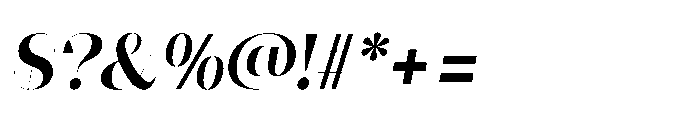 Slabdon Semi Bold Fine Italic Font OTHER CHARS