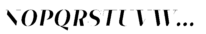 Slabdon Semi Bold Fine Italic Font UPPERCASE