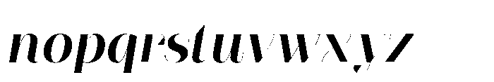Slabdon Semi Bold Fine Italic Font LOWERCASE