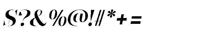 Slabdon Semi Bold Fine Srf Italic Font OTHER CHARS