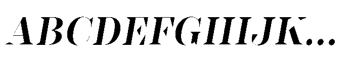 Slabdon Semi Bold Fine Srf Italic Font UPPERCASE