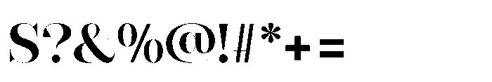 Slabdon Semi Bold Fine Srf Font OTHER CHARS