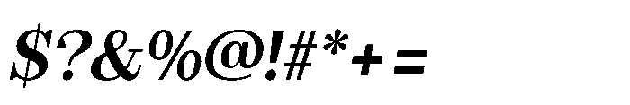 Slabdon Semi Bold Srf Italic Font OTHER CHARS