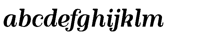 Slabdon Semi Bold Srf Italic FONT