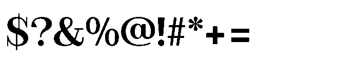 Slabdon Semi Bold Font OTHER CHARS