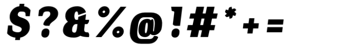 Slabton Black Italic Font OTHER CHARS