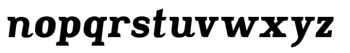 Slabton Bold Italic Font LOWERCASE