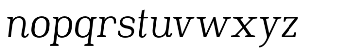Slabton Light Italic Font LOWERCASE